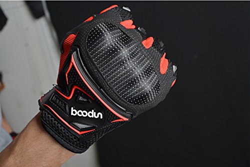 ARTOP Guantes de Moto, Guantes Transpirable de Moto Cruzada con Funda Protectora de PVC para Hombre Primavera-Verano-Otoño(Negro,L)
