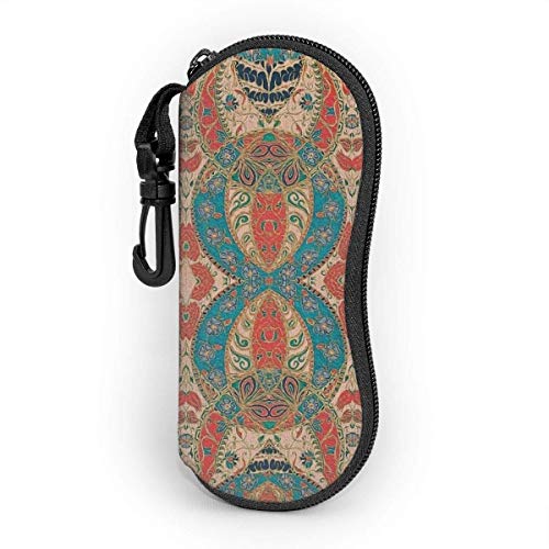 Asa Dutt528251 Estuche blando para gafas de sol, Estuche para anteojos, Estuche protector para gafas de sol de damasco persa de belleza natural Estuche blando
