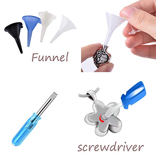 ASDWA Urna Collar Cremación Siempre en mi corazón Collar de urna de Piedra Natal Corazón conmemorativo Soporte de Recuerdo Colgante Joyería de cremación de Ceniza