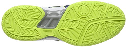 Asics Gel-Hunter 3, Zapatos de Bádminton para Hombre, Azul (Poseidon/White/Safety Yellow), 45 EU