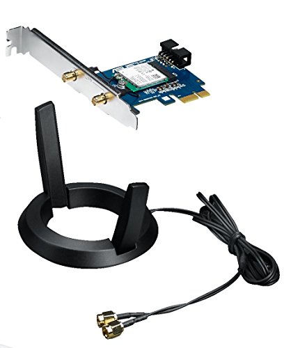 ASUS PCE-AC55BT_B1 - Tarjeta de Red Wi-Fi PCI-e AC1200 + Bluetooth 4.2 con tecnología BLE (Dual-Band, 2x2 MIMO)