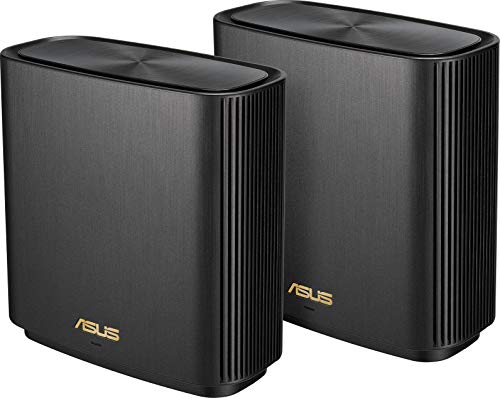 ASUS ZenWifi XT8 - Sistema Wi-Fi 6 Mesh Tri-Banda AX6600, Pack de 2 (Cobertura de más 510m2, AiProtection con TrendMicro, puerto WAN/LAN 2,5 Gigabit, 3 puertos LAN Gigabit, QoS, compatible AiMesh)