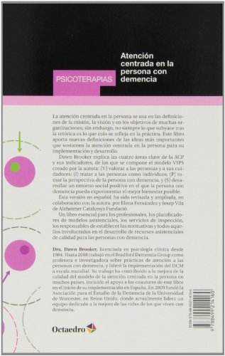 Atención centrada en la persona con demencia: Mejorando los recursos: 1 (Psicoterapias)