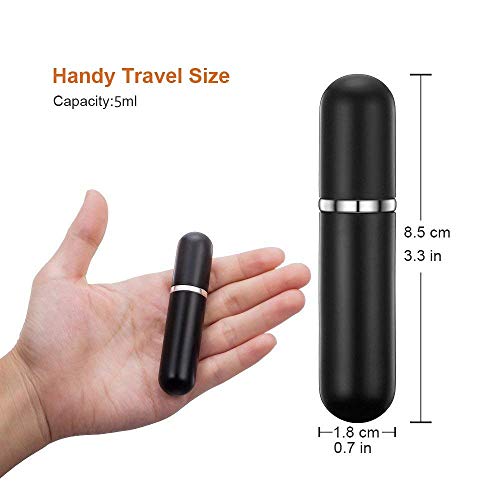 Atomizador de Perfume,Morbuy Mini Portátil Vacía Pulverizador Frascos Dosificador Recargable de Perfume de Afeitado con Bomba de Embudo y Pipeta para Viaje en Bolso (5ml, 8PCS)