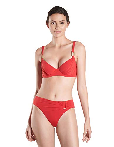 Aubade NV22 Women's Esprit Sauvage Salsa Red Swimwear Beachwear Brazilian Bikini Bottom 40