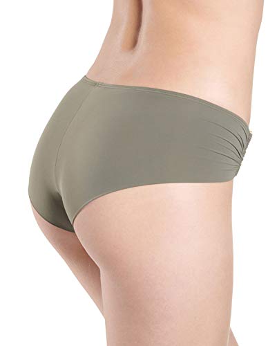 Aubade NV61 Women's Esprit Sauvage Kaki Green Swimwear Beachwear Boxer Bikini Bottom 44
