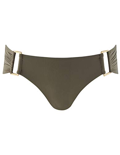 Aubade NV61 Women's Esprit Sauvage Kaki Green Swimwear Beachwear Boxer Bikini Bottom 44