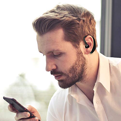 Auricular Bluetooth 5.0 Auricular Manos Libres, hasta 18-22 Horas de Tiempo de Funcionamiento para iPhone &Android, Auricular Inalámbrico con Cancelación de Ruido Durante Negocios/Oficina/Conducción