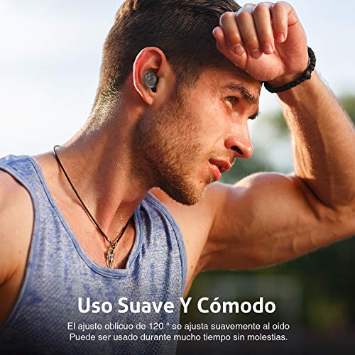 Auriculares Bluetooth, ENACFIRE E18 Auriculares Bluetooth Inalámbricos Mini Twins Estéreo In-Ear Bluetooth 5.0 con Caja de Carga Portátil