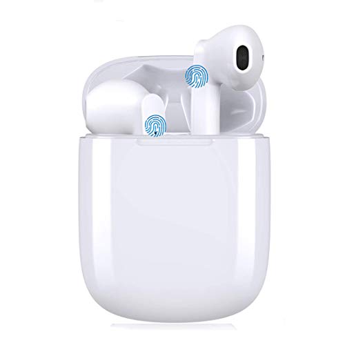 Auriculares Bluetooth In-Ear Audio Estéreo Inalámbrico Reducción de Ruido Deporte IPX Impermeable con Funda para Cargador MIC Manos Libres para Todos los Teléfonos Móviles