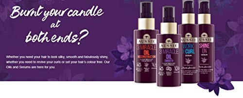 Aussie Shine On Hair - Suero con aceite de semilla de jojoba australiana, tiempo para que el color brille 75 ml