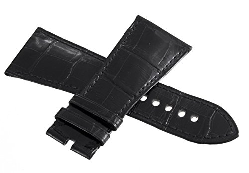 Auténtica piel de Cartier negro banda reloj banda correa 29 mm