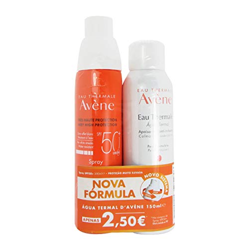 Avène Solar Spray SPF 50+ con Oferta Agua Termal 200ml + 150ml