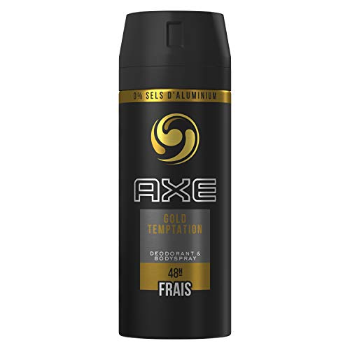 AXE Déodorant Homme Spray Gold Temptation Frais 48h (Lot de 6x150ml)