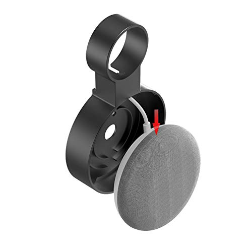 Baaletc Soporte de Pared Outlet para Google Home Mini/Nest Mini (2nd Gen) Asistente de Altavoz, Altavoz Inteligente, Manejo de Cable Incorporado