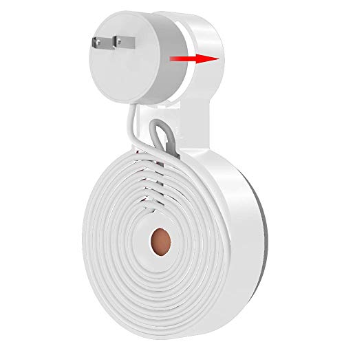 Baaletc Soporte de Pared Outlet para Google Home Mini/Nest Mini (2nd Gen) Asistente de Altavoz, Altavoz Inteligente, Manejo de Cable Incorporado
