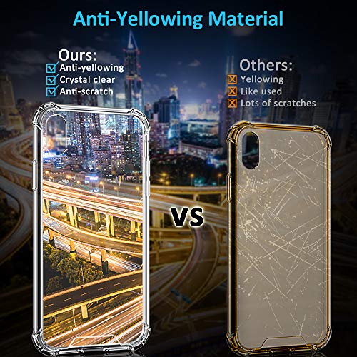 Babacom Funda para iPhone XR, Transparente Carcasa para iPhone XR Absorcion de Choque Cojín de Esquina Parachoques con PC Duro Panel Posterior + Marco de TPU Compatible con iPhone XR 6.1” 2018