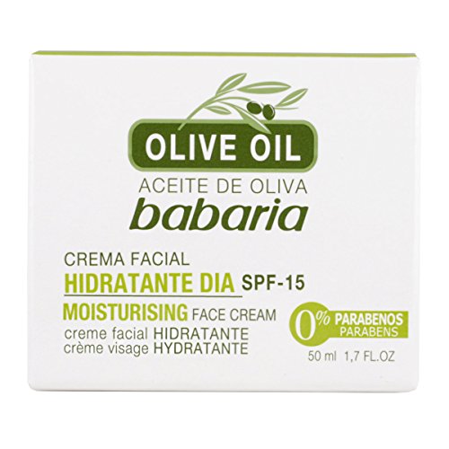 Babaria Aceite de Oliva Crema Facial Hidratante Día SPF15 Crema de Día - 50 ml