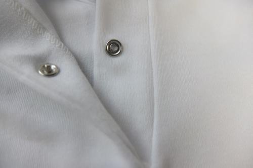 BABIDU Body Cuello Algodon, Blanco, 12 Meses Bebe-Unisex