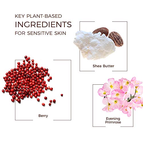 Babo Botanicals Smoothing Shampoo & Wash - Berry Primrose, 8 oz - Organic Nutri-SootheTM Complejo, formulado con ingredientes naturales, champú sin sulfato para brillo, suavidad y desenredamiento