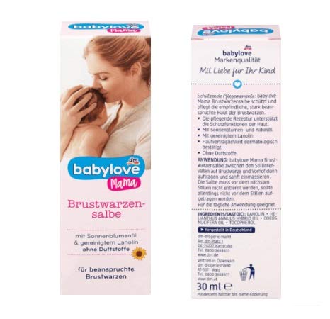 Babylove - Pomada para pezón, 30 ml