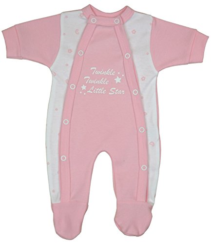 Babyprem Bebé Prematuro Pijama Mameluco Ropa Algodón Niñas Twinkle Little Star 32-38cm Rosa