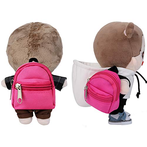Bageek Accesorios para Muñecas, 6PCS Mini Mochila de Muñeca Bolsa Muñecas para Muñecas de 18 Pulgadas Mochilas Dobles para Dolls BJD Regalos para Niños