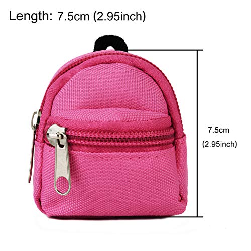 Bageek Accesorios para Muñecas, 6PCS Mini Mochila de Muñeca Bolsa Muñecas para Muñecas de 18 Pulgadas Mochilas Dobles para Dolls BJD Regalos para Niños