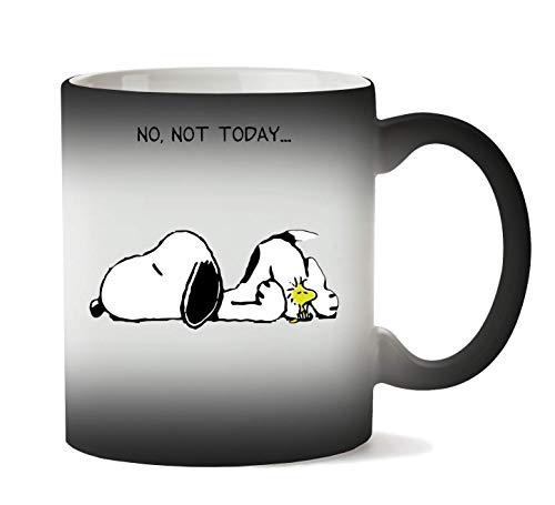 BakoIsland No Not Today Snoopy Dog Taza Calor Cambio De Color