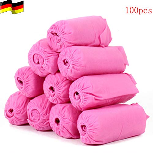Balacoo 100Pcs Zapatos Desechables Cubre Tela No Tejida Banda Elástica Transpirable a Prueba de Polvo Antideslizante Cubre Zapatos