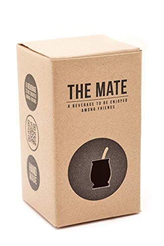BALIBETOV Mate Argentino - Set de Mate de Madera de Palo Santo Envuelto en Aluminio - Producto Natural Hecho a Mano con Bombilla (Sorbete) para Yerba Mate (Madera Envuelta en Aluminio)