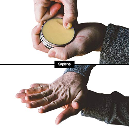 Bálsamo para barba de Sapiens • Made in France • Ingredientes de origen 100% natural • 60ml • Cera para barba y bigote • Nutrición, estructuración, hidratación • Aroma cedro y cítrico • Cuidado barba