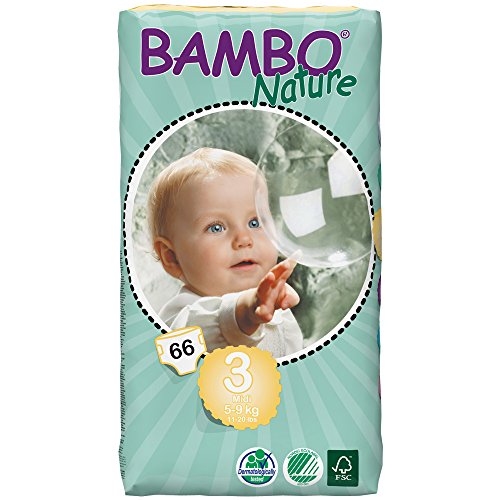 Bambo - 7013 - Pañales Ecológicos Bambo Midi T3 66 uds