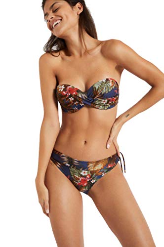 Banana Moon - Sujetador de Bikini - Sin Tirantes Sakata Iquitos - Azul - Taille Fabricant : XL