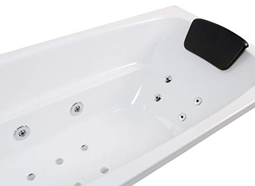 Bañera hidromasaje Ocean 160 Premium izquierda sin grifería con 18 jets