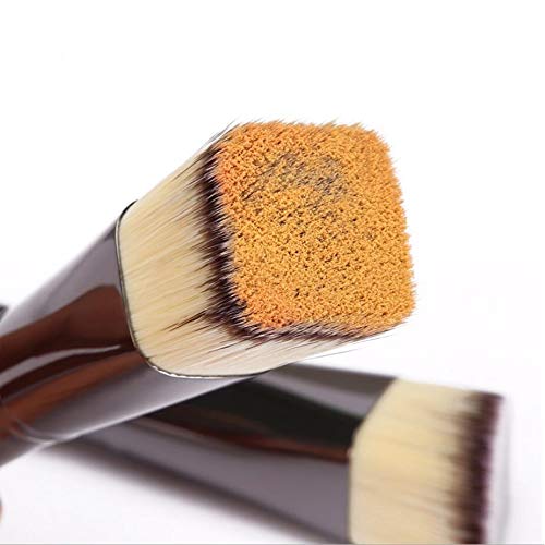 Base de maquillaje Pinceles Inclinación Cabeza plana    Mango de metal Pincel corrector Herramientas de maquillaje