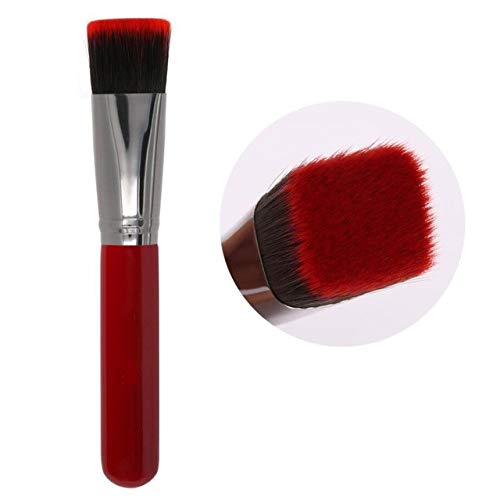 Base de maquillaje Pinceles Inclinación Cabeza plana    Mango de metal Pincel corrector Herramientas de maquillaje