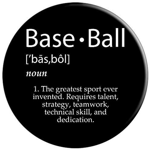 Baseball Definition - Best Sport Gift For Baseball Players PopSockets Agarre y Soporte para Teléfonos y Tabletas