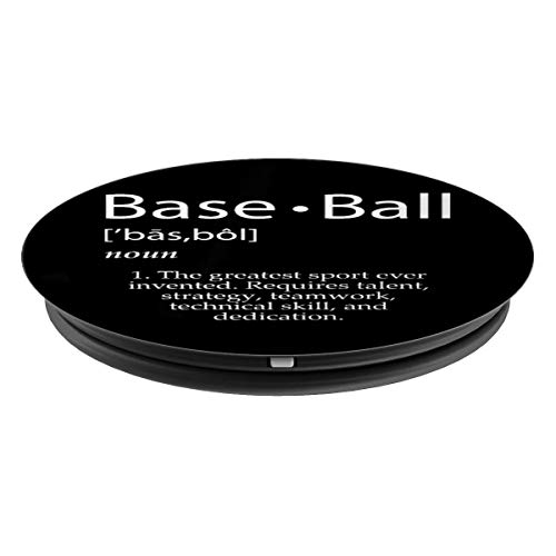 Baseball Definition - Best Sport Gift For Baseball Players PopSockets Agarre y Soporte para Teléfonos y Tabletas