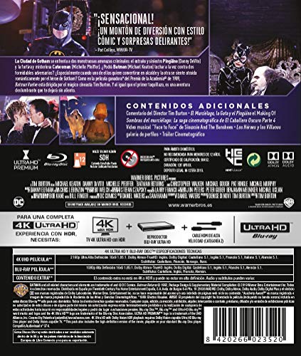 Batman Vuelve 4k Uhd [Blu-ray]