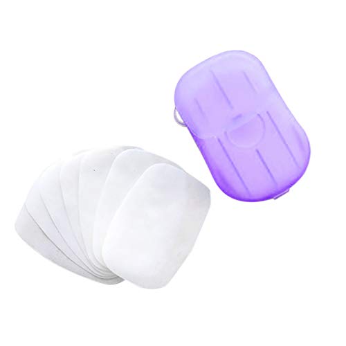 BaZhaHei Tableta de Lavado de Manos Desechable Viaje Llevar Papel de JabóN de BañO JabóN de Papel Desechable Lavado A Mano de Fácil de Llevar para Cuarto de baño