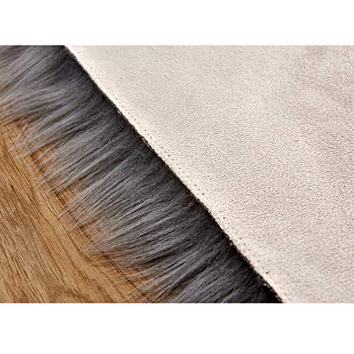 Bbxw Suave Imitación De Piel De Cordero Alfombra,Lavable Antideslizante Rugs,para Salón Dormitorio Sofá Piso Decoracion Víveres,Estilo Europeo Oval Carpet