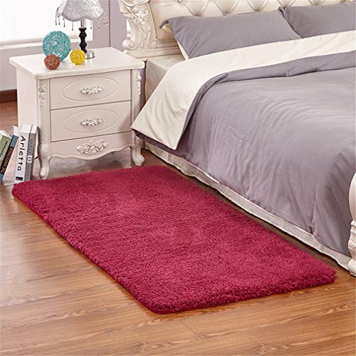 Bbxw Suave Shaggy Alfombra,Moderna Simple Alfombras,Fluffy Carpet para Salón,Alfombra para Dormitorio,Rectángulo Mullida Víveres Decoracion G 100x160cm