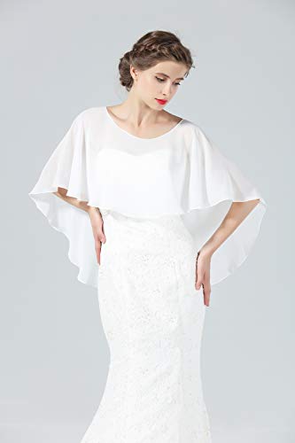 BEAUTELICATE Chal Estola de Gasa Mujer Capa Bolero para Fiesta Boda Novia 25 Colores
