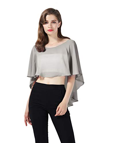 BEAUTELICATE Chal Estola de Gasa Mujer Capa Bolero para Fiesta Boda Novia 25 Colores