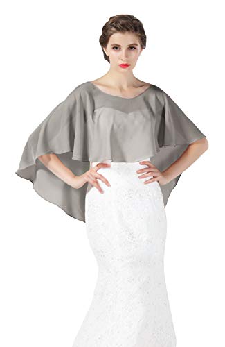 BEAUTELICATE Chal Estola de Gasa Mujer Capa Bolero para Fiesta Boda Novia 25 Colores