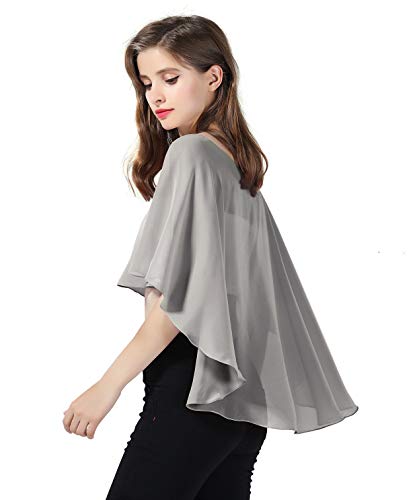 BEAUTELICATE Chal Estola de Gasa Mujer Capa Bolero para Fiesta Boda Novia 25 Colores