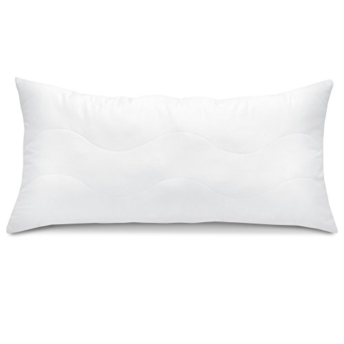 Beautissu Almohada cojín BeauNuit NK - 40x80 cm - Relleno de 450g de Microfibra - Costura Interior - Apto para alérgicos
