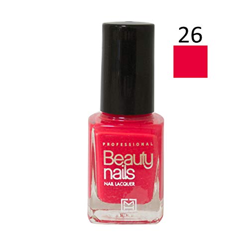 Beauty Nails Esmalte de Uñas Profesional 26 Fluor Rosa 1 unidad 14 ml