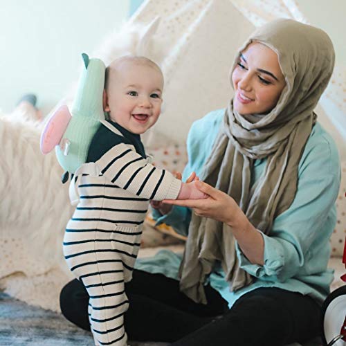 Bebamour Protección para la cabeza del bebé Suave y transpirable Soporte para la cabeza del bebé Almohada para bebés Reposacabezas anti-caídas (Caqui zorro)